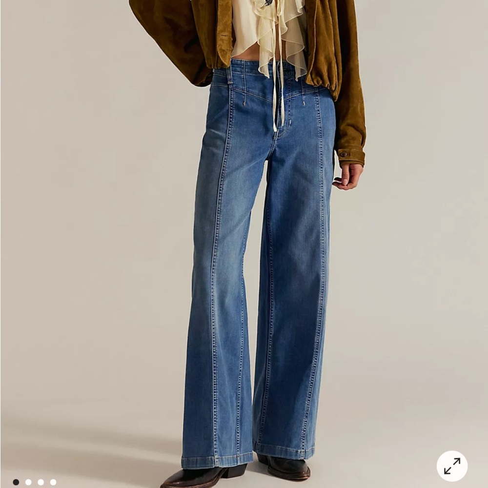 We The Free Blue Flare Jeans